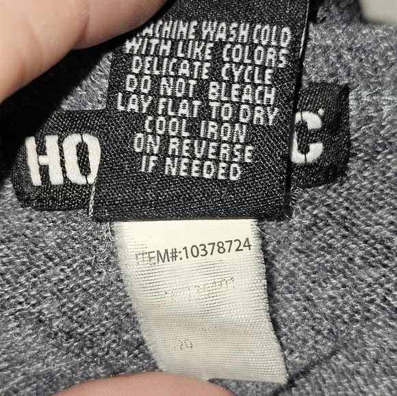 EUC Y2K XS Hot Topic Gray Skull Pattern Women's Cardigan Sweater - Picture 7 of 7